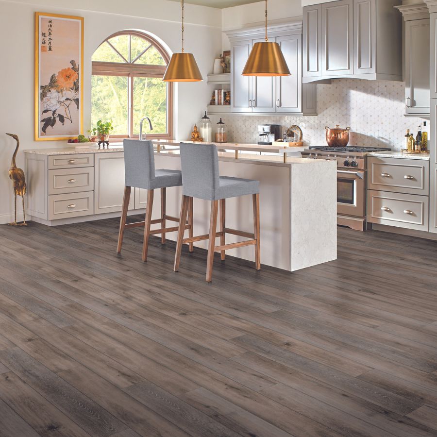 Vinyl flooring in a kitchen